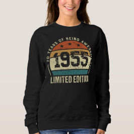 Retro 1955 verjaardagscadeau idee voor 70ste verja trui