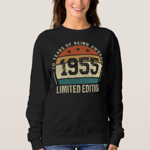 Retro 1955 verjaardagscadeau idee voor 70ste verja trui