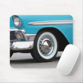 Retro 1956 Turquoise Car Muismat (Met muis)