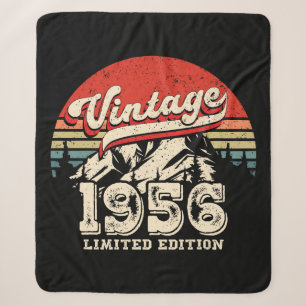 Retro 1956 verjaardagscadeau vintage 70e verjaarda sherpa deken