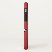 Retro 1957 Klassieke Zwarte & Witte Geruite Vlag Case-Mate iPhone Case (Achterkant/links)