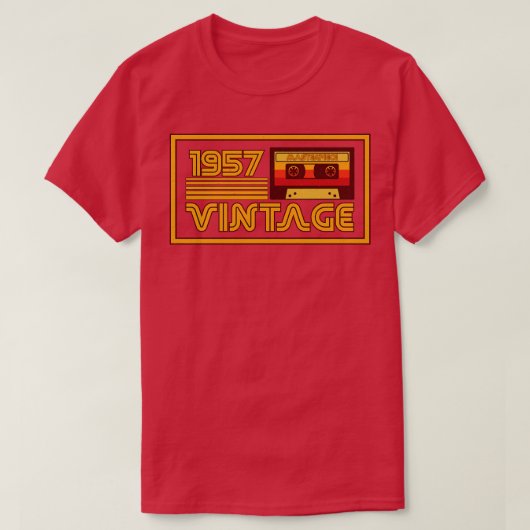 Retro 1957 Masterstuk Cassettebandje T-shirt (Design voorkant)