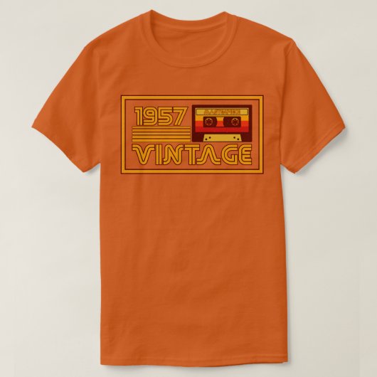 Retro 1957 Masterstuk Cassettebandje T-shirt (Design voorkant)