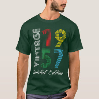 Retro 1957 Verjaardag Retro Vintage jongen T-shirt