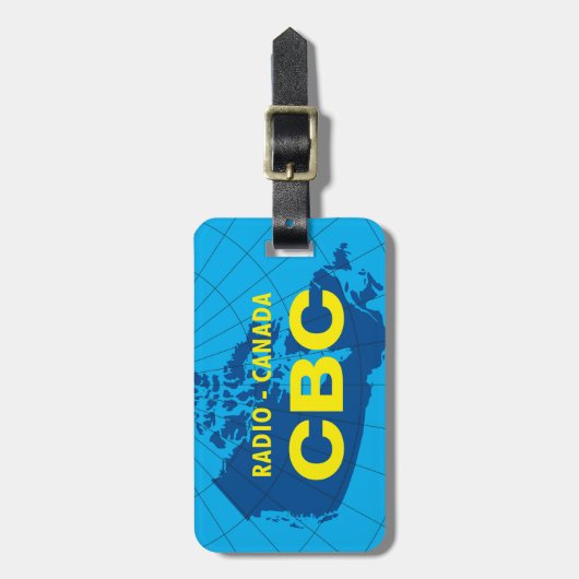 Retro 1958-1966 Logo Bagagelabel (Voorkant verticaal)