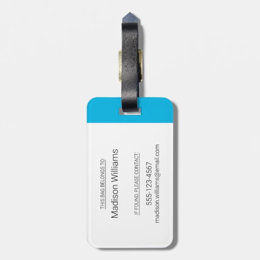 Retro 1958-1966 Logo Bagagelabel (Achterkant verticaal)