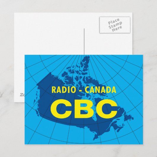 Retro 1958-1966 Logo Briefkaart (Voorkant / Achterkant)