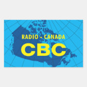 Retro 1958-1966 Logo Rechthoekige Sticker (Voorkant)