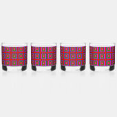 Retro 1960 barware whisky glas (Voorkant)