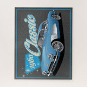 Retro 1960 Classic Car Stars Jigzaag Puzzle Legpuzzel (Verticaal)