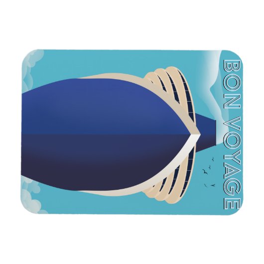 Retro 1960 Flowers Magneet (Horizontaal)