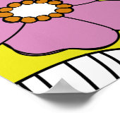 Retro 1960 Flowers Poster (Hoek)