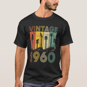 Retro 1960 Guitarist 1960 Birthday Guitar T-shirt