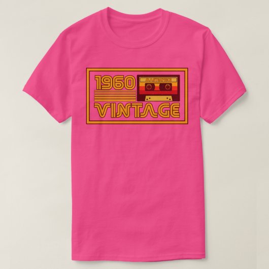 Retro 1960 Masterstuk Cassettebandje T-shirt (Design voorkant)