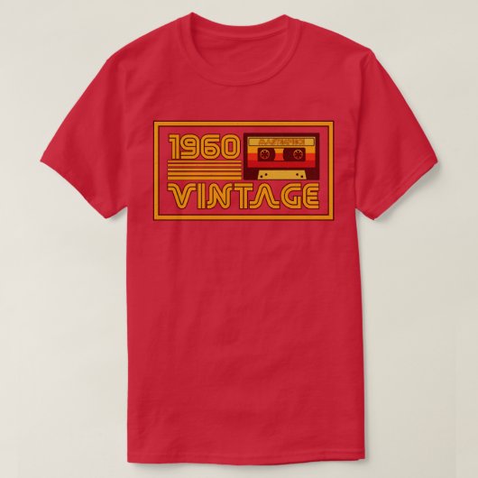 Retro 1960 Masterstuk Cassettebandje T-shirt (Design voorkant)