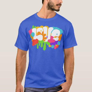Retro 1960-stijl Love Graffiti T-shirt