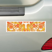  Retro 1960 Tangerine Bumpersticker (Op auto)