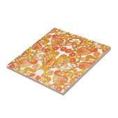  Retro 1960 Tangerine Tegeltje (Zijkant)