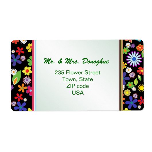 Retro 1960-x stijl Vloerkrachtlabel Etiket (Voorkant)