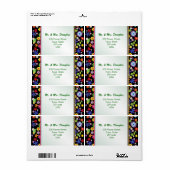 Retro 1960-x stijl Vloerkrachtlabel Etiket (Full Sheet)