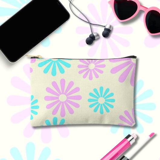Retro 1960s 1970s Flower Power Etui