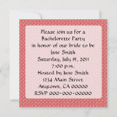 Retro 1960s Bachelorette Party Kaart (Achterkant)