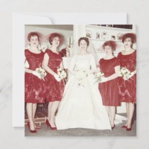 Retro 1960s Bachelorette Party Kaart