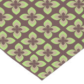 Retro 1960's  Floral | Sage Green Lange Tafelloper (Hoek)