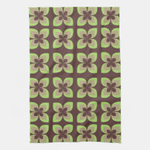 Retro 1960's  Floral | Sage Green