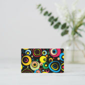 Retro 1960's Moderne Visitekaartjes (Staand voorkant)