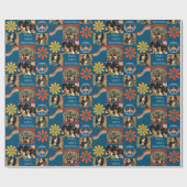 Retro 1960's Rockstar Poster Cadeaupapier (Vlak)