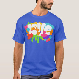 Retro 1960s stijl Love Graffiti T-shirt