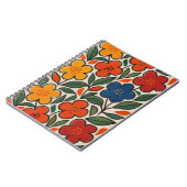 Retro 1960s Style Floral Pattern Notitieboek (Linkerzijde)