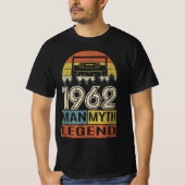 Retro 1962 Verjaardag Gift Man Myth Legend T-shirt (Voorkant)