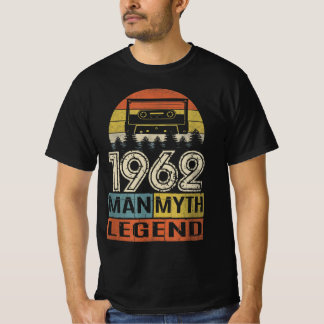 Retro 1962 Verjaardag Gift Man Myth Legend T-shirt