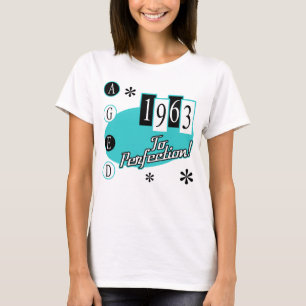 Retro 1963 60ste verjaardag t-shirt