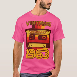  Retro 1963 Legendarisch Cassettebandje T-shirt