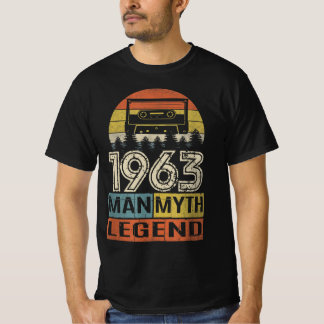 Retro 1963 Verjaardag Gift Man Myth Legend T-shirt