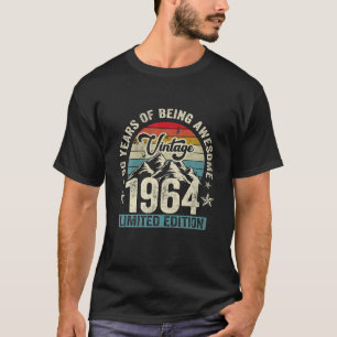 Retro 1964 60e verjaardag 60 jaar zijn t-shirt