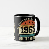Retro 1965 60e verjaardag mok (Voorkant rechts)