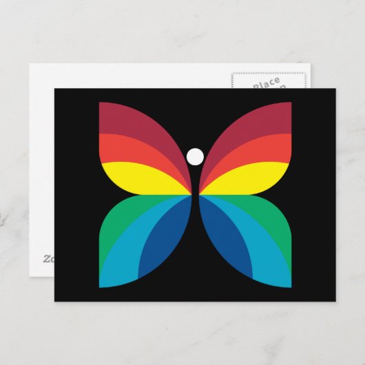 Retro 1966-1974 briefkaart (Voorkant / Achterkant)