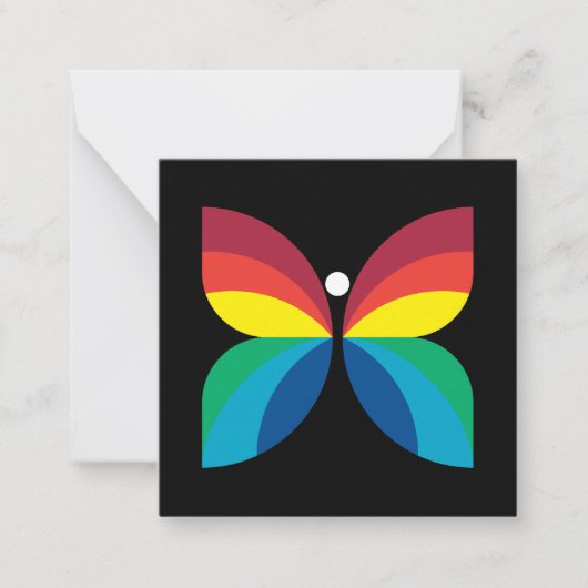 Retro 1966-1974 notitiekaartje (Voorkant)