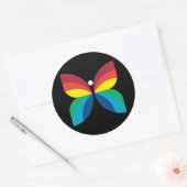 Retro 1966-1974 ronde sticker (Envelop)