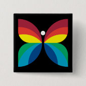 Retro 1966-1974 vierkante button 5,1 cm (Voorkant)