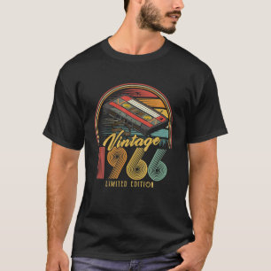Retro 1966 Cadeau Cassette 1966 60e Verjaardag 60 T-shirt