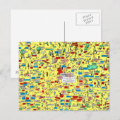 Retro 1966 Columbus, Ohio-kaart briefkaart (Voorkant / Achterkant)