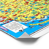 Retro 1966 — kaart van het departement Ohio van de Poster (Hoek)