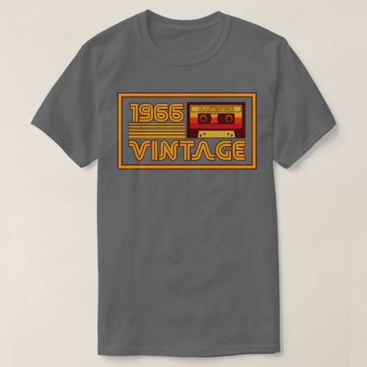  Retro 1966 Masterstuk Cassettebandje T-shirt (Design voorkant)