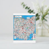 Retro 1966 Ohio-kaart Briefkaart (Staand voorkant)