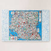 Retro 1966 Ohio-kaart puzzel (Horizontaal)